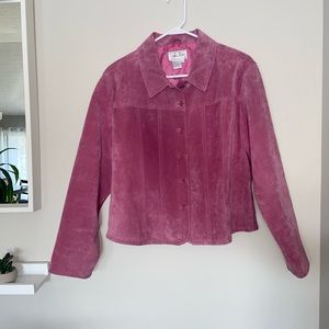 Live A Little Pink Leather Jacket - Size Large